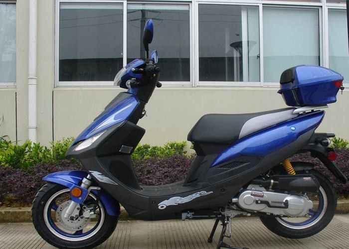 Motorino di motore blu adulto 50cc del motorino di motore della struttura di alluminio 12V 7A con il faro