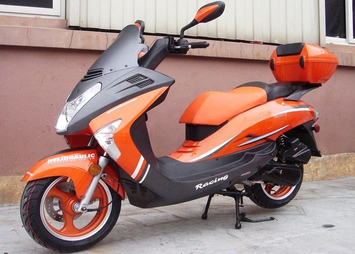 V motorino del gas del faro 150cc di stile, motorini alimentati a gas con 2 specchietti retrovisori