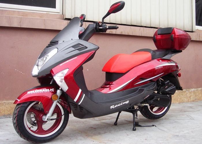V motorino del gas del faro 150cc di stile, motorini alimentati a gas con 2 specchietti retrovisori
