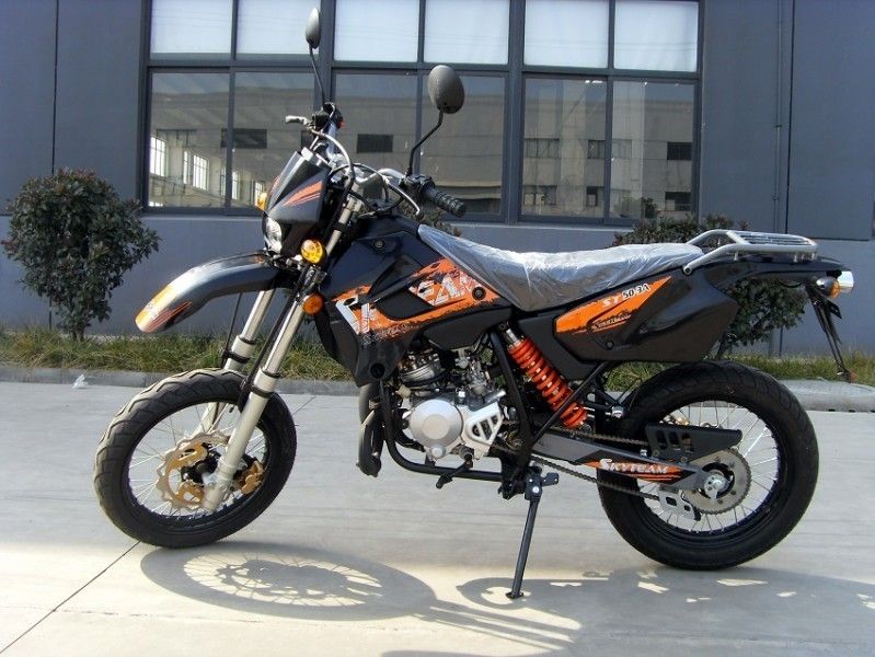 4 il motociclo di sport del colpo 50cc con le luci di segnalazione, singoli motocicli del cilindro ventila raffreddato