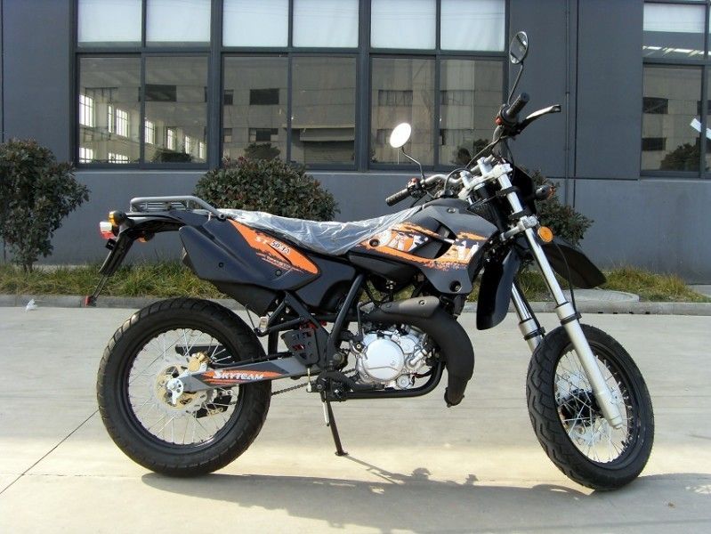 4 il motociclo di sport del colpo 50cc con le luci di segnalazione, singoli motocicli del cilindro ventila raffreddato