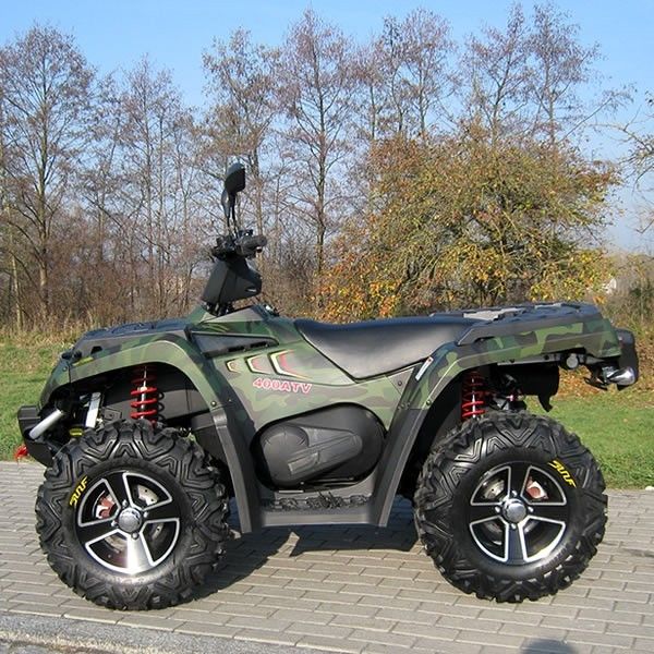 Lubrifichi il doppio a quattro ruote raffreddato di 400cc Atv/scelga A - braccio con lo spostamento elettrico dell'orlo di alluminio