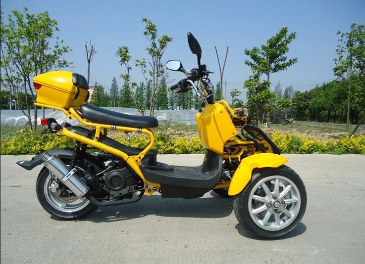 Tipo orizzontale tri colpo del motorino 4 di Trike della ruota del motociclo 50cc 3 della ruota