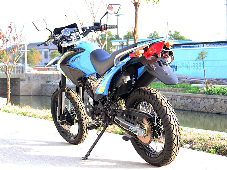 250cc scelgono il motociclo della bici della sporcizia raffreddato aria del colpo del cilindro 4 con comando a catena