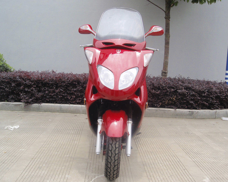 Motorino adulto blu del gas di due fari, motorino di motore 150cc con un cuoio reale di 2 sedili