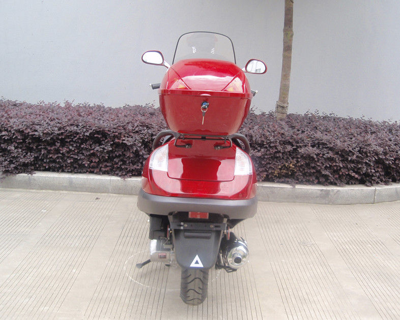 Motorino adulto blu del gas di due fari, motorino di motore 150cc con un cuoio reale di 2 sedili