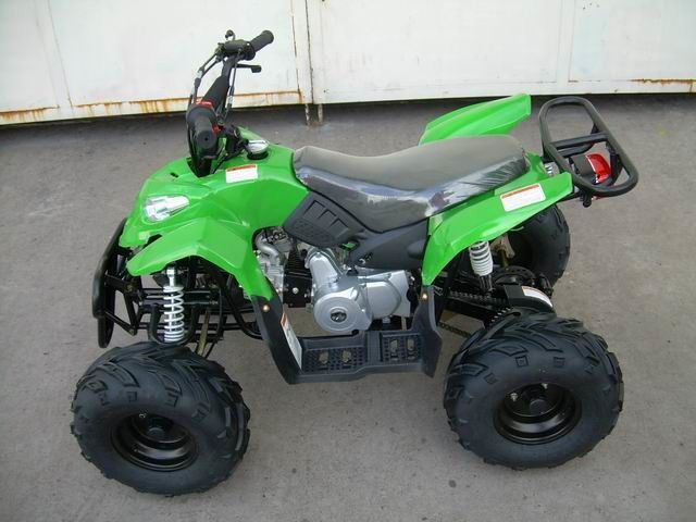 gioventù 110CC che corre 4 carrai per il sentiero forestale, velocità massima 50km/h