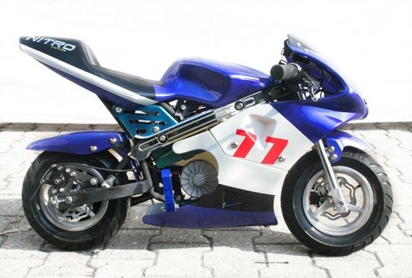 Motociclo blu luminoso della bici della sporcizia di colore/bici elettrica della tasca una velocità massima 30km/H di 350 watt