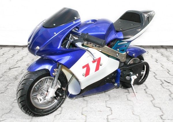 Motociclo blu luminoso della bici della sporcizia di colore/bici elettrica della tasca una velocità massima 30km/H di 350 watt
