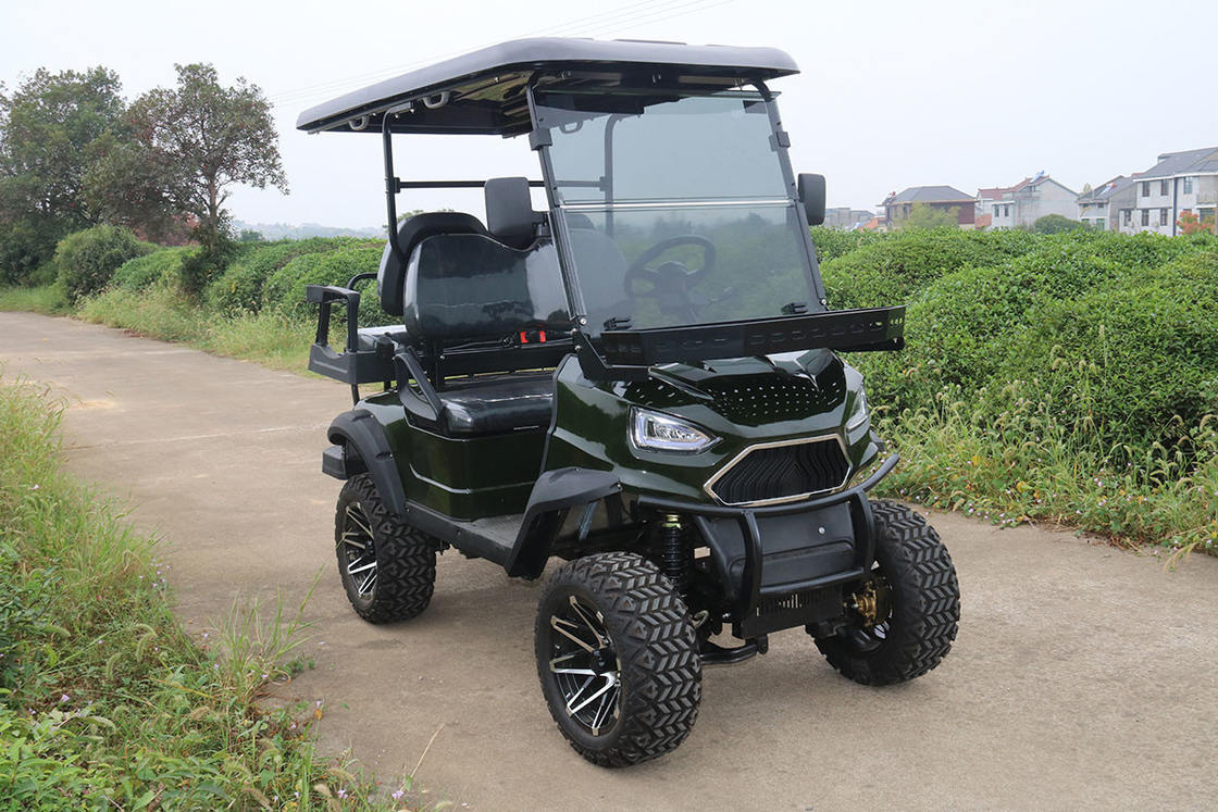 Carrello da golf elettrico con 4 posti e portabatterie 48V/4000W,150A batteria al litio