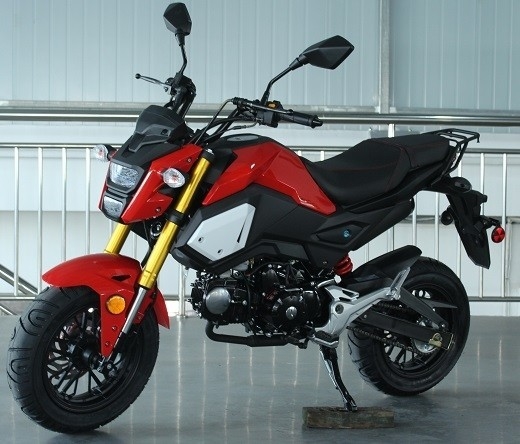 Motocicletta edizione speciale con cambio manuale, avvio elettrico, doppi fari, ruote grandi da 12 pollici