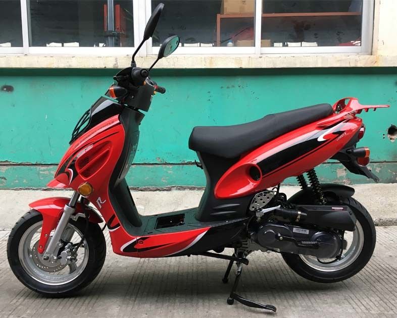 freno a tamburo raffreddato aria forzata della parte posteriore del disco della parte anteriore del motorino della bici di 50cc CVT mini