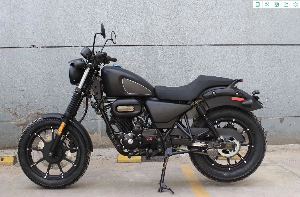 Singola tipo orizzontale del colpo raffreddato del cilindro aria 250cc Chopper Motorcycle 4